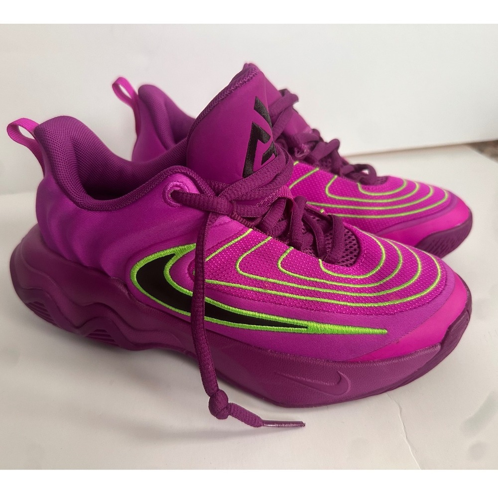 Nike Giannis Immortality 4 Kids Basketball Shoes Pink Green FZ6734-501 Size 2Y - Picture 1 of 6